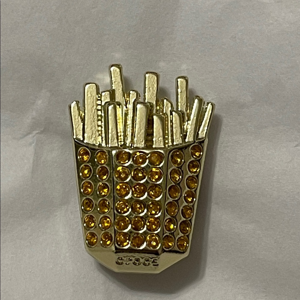 ✨CROCS “Fries 🍟” (NO LONGER AVAILABLE) Metal Jibbit✨